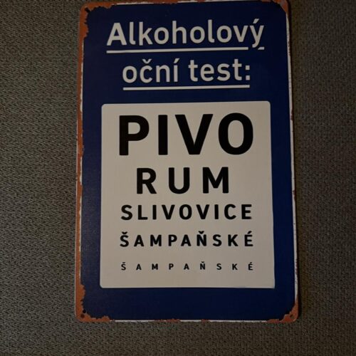 ALKOHOLOVÝ OČNÍ TEST