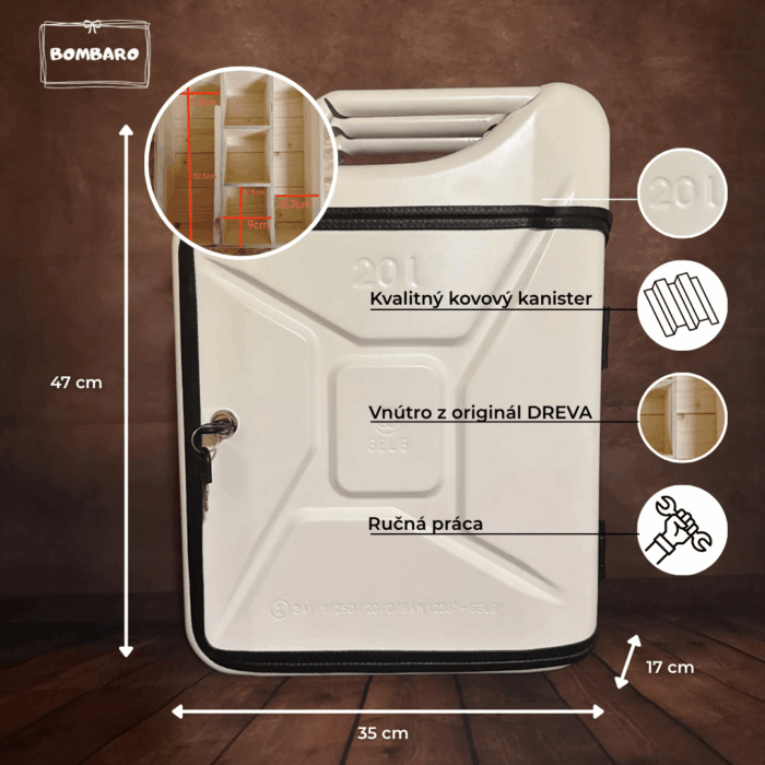 Biely Kanister bar (Tretinkový model) – Obrázok 4