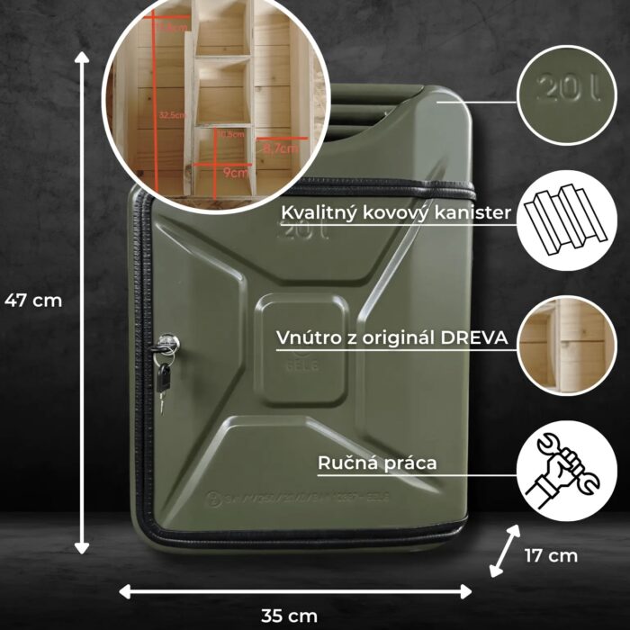 Zelený Kanister bar (Tretinkový model) – Obrázok 4