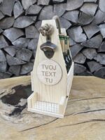 Drevený nosič piva | varianta čisté drevo