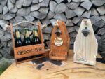 Drevený nosič piva | varianta zlatý dub – Obrázok 2